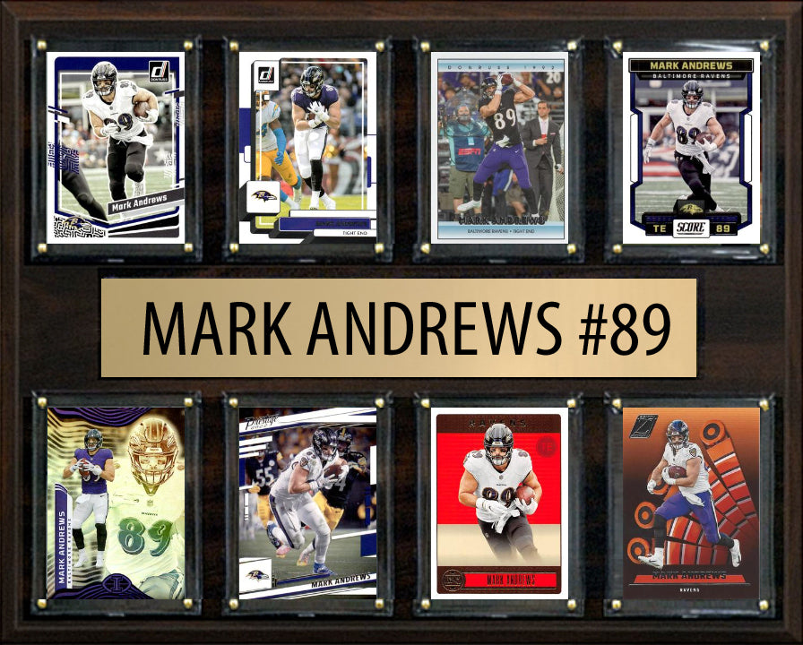 Mark Andrews 8 Card Plaque Donruss Score Panini 2023 2024 Baltimore Ravens