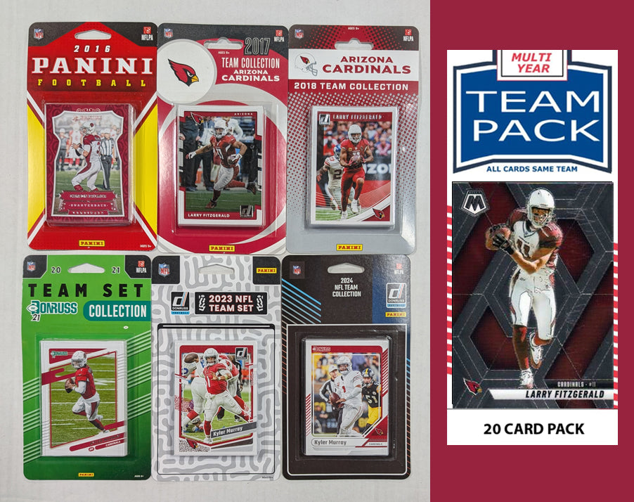 Donruss Arizona Cardinals Team Sets 2024 2023 2021 2020 2016 2015 + Multiyear Pack 2025 Larry Fitzgerald