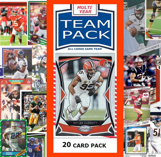 20 Card Team Pack Cleveland Browns 2025 Score 2024 Donruss Myles Garrett
