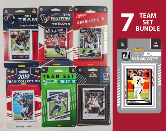 Donruss Houston Texans Team Sets 2024 2021 2019 2017 2016 2014 2025 CJ Stroud