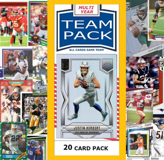 20 Card Team Pack LA Chargers 2025 Score 2024 Donruss Justin Herbert