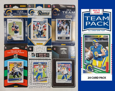 Donruss LA Rams 7 Football Card Team Sets 2024 2023 2021 2014 2011 2010 2025 Matthew Stafford