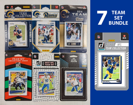 Donruss LA Rams 7 Team Sets 2024 2023 2021 SCORE 2014 2011 2010 2025 Matthew Stafford