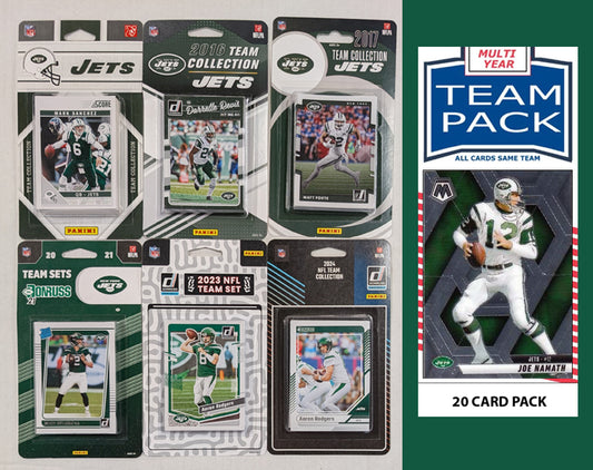 Donruss New York Jets Team Sets 2024 2023 2021 2017 2016 SCORE 2011 + Multiyear Pack 2025 Joe Namath