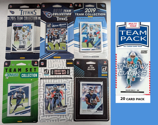 Donruss Tennessee Titans Team Sets 2024 2023 2021 2019 2016 + Multiyear Pack 2025 Calvin Ridley
