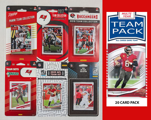Donruss Tampa Bay Buccaneers Team Sets 2024 2023 2021 2018 2017 + Multiyear Pack 2025 Baker Mayfield