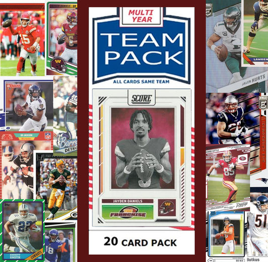 20 Card Team Pack Washington Commanders 2025 Score 2024 Donruss Jayden Daniels McLaurin