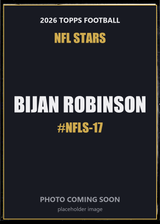 2026 Topps Football Bijan Robinson NFL Stars #NFLS-17