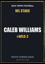 2026 Topps Football Caleb Williams NFL Stars #NFLS-2