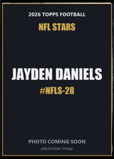 2026 Topps Football Jayden Daniels NFL Stars #NFLS-28