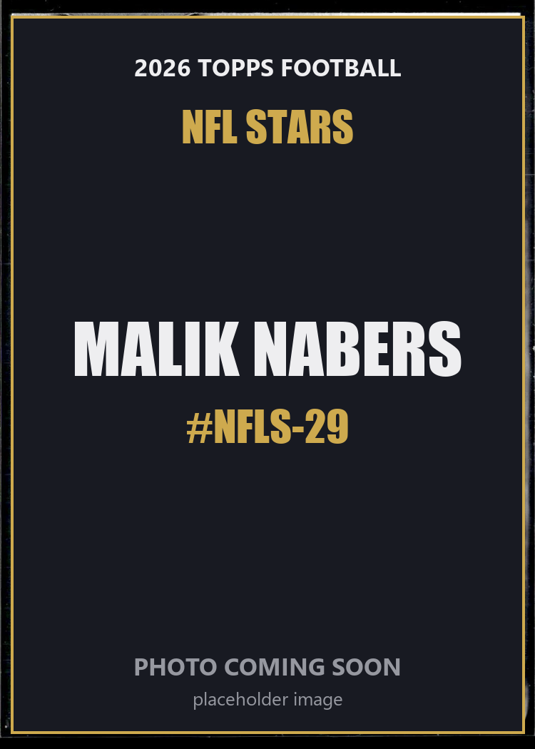 Malik Nabers NFLS-29 2026 Topps Football NFL Stars