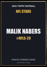 2026 Topps Football Malik Nabers NFL Stars #NFLS-29