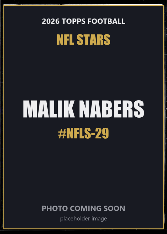 Malik Nabers NFLS-29 2026 Topps Football NFL Stars