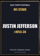 2026 Topps Football Justin Jefferson NFL Stars #NFLS-36