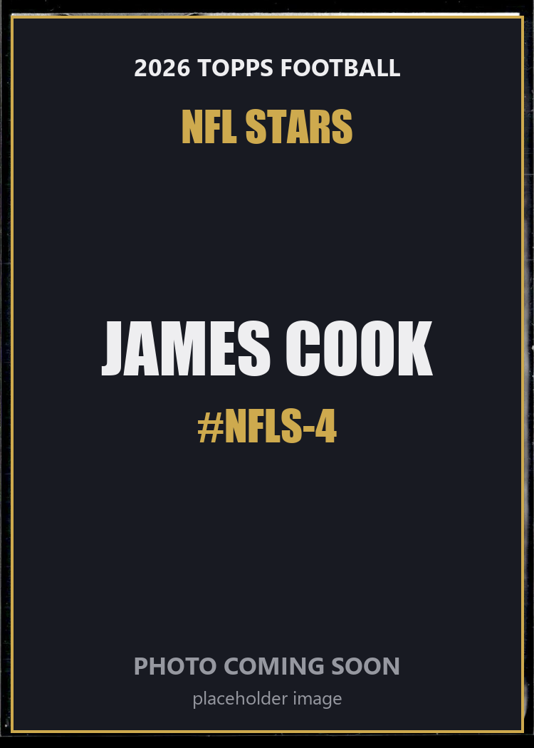 James Cook NFLS-4 2026 Topps Football NFL Stars