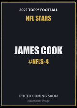 2026 Topps Football James Cook NFL Stars #NFLS-4