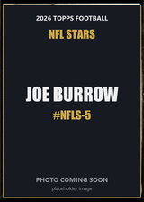 2026 Topps Football Joe Burrow NFL Stars #NFLS-5