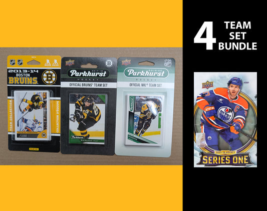 Boston Bruins 4 Parkhurst Upper Deck Team Sets 2025-26 2020 2019 2018 2017 2013-14