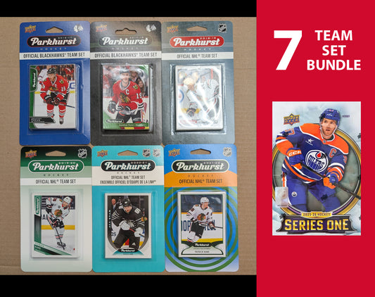 Chicago Blackhawks 7 Parkhurst Upper Deck Team Sets 2025-26 2022 2021 2020 2019 2018 2017