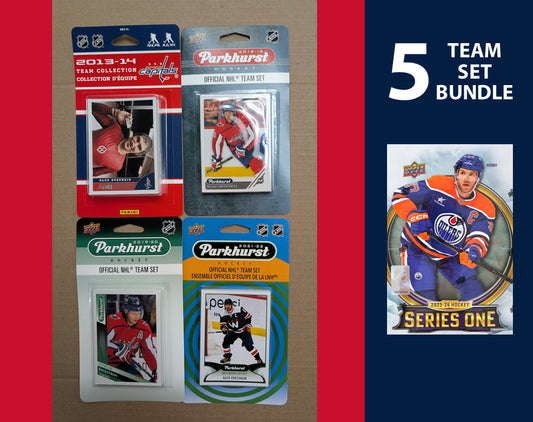 Washington Capitals 5 Parkhurst Upper Deck Team Sets 2025-26 2022 2021 2020 2019 2018 Ovechkin