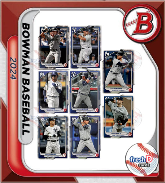 2024 BOWMAN Veterans & RC Team Set New York Yankees judge Jasson Volpe Soto