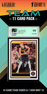 NBA Denver Nuggets Trading Card Pack — 11 Cards with 1 Graded Slab