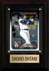 Shohei Ohtani 2024 2025 Bowman Topps Los Angeles Dodgers 4x6 Plaque