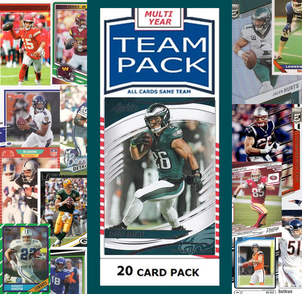 20 Card Team Pack Philadelphia Eagles 2025 Score 2024 Donruss Saquon Barkley
