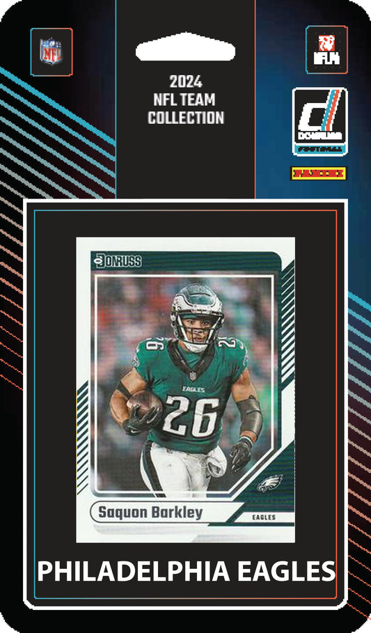 2024 Donruss Factory Sealed Philadelphia Eagles NFL Team Set Saquon Barkley Hurts
