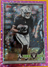 2026 Topps Football Ashton Jeanty 1991 Topps Football #91TF-27 Pink Crackle Foil