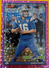 2026 Topps Football Jared Goff 1991 Topps Football #91TF-37 Pink Crackle Foil