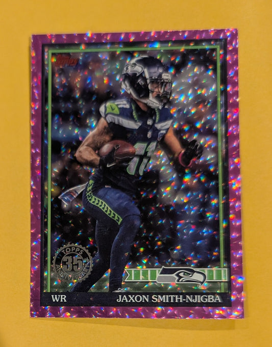 2026 Topps Football Jaxon Smith-Njigba 1991 Topps Football #91TF-8 Pink Crackle Foil