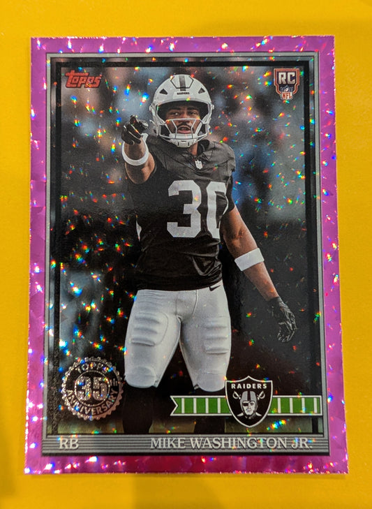 2026 Topps Football Mike Washington Jr. 1991 Topps Rookies #91TR-11 Pink Crackle Foil