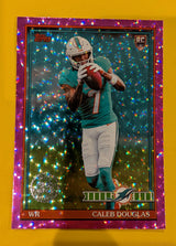 2026 Topps Football Caleb Douglas 1991 Topps Rookies #91TR-16 Pink Crackle Foil