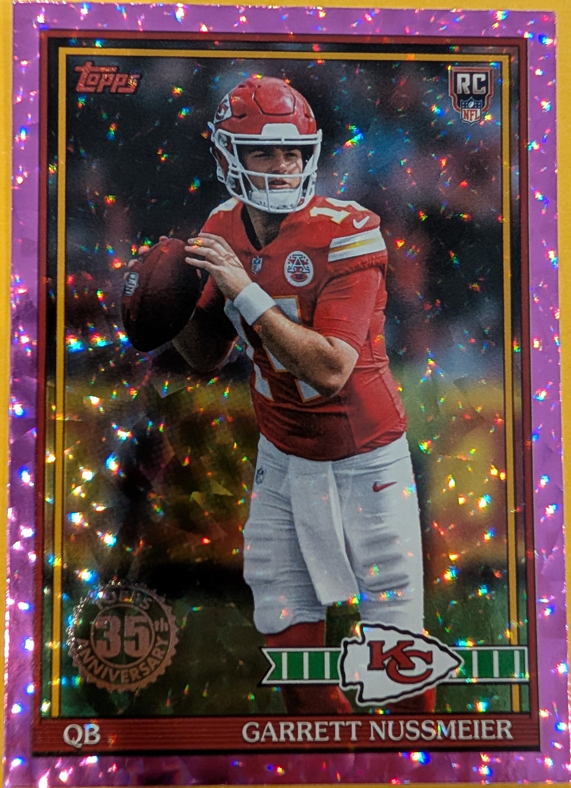 Garrett Nussmeier PINK-91TR-3 2026 Topps Football