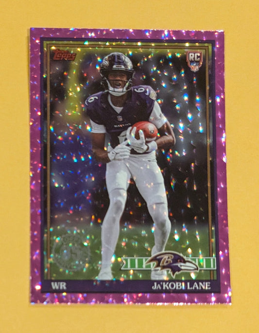 2026 Topps Football Ja'Kobi Lane 1991 Topps Rookies #91TR-31 Pink Crackle Foil