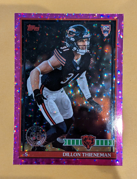 2026 Topps Football Dillon Thieneman 1991 Topps Rookies #91TR-50 Pink Crackle Foil