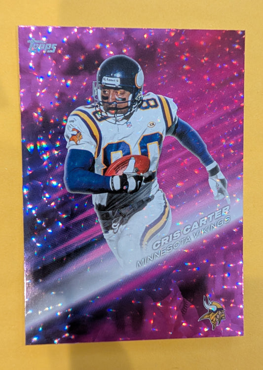 2026 Topps Football Cris Carter Greats of the Game #GOTG-10 Pink Crackle Foil