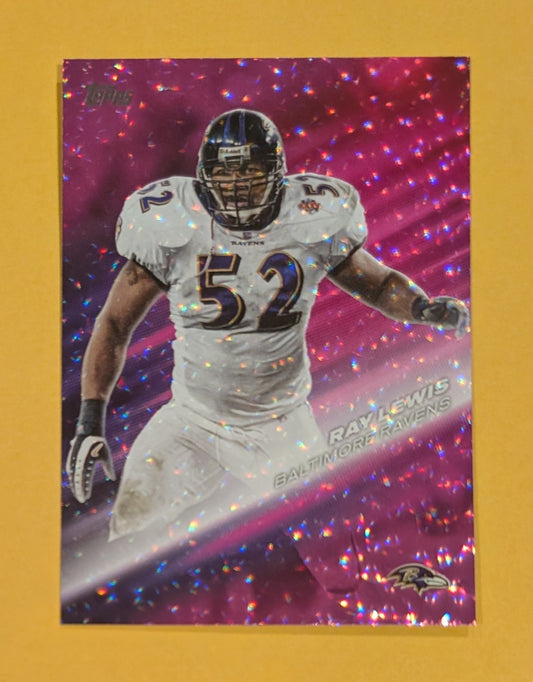 2026 Topps Football Ray Lewis Greats of the Game #GOTG-12 Pink Crackle Foil