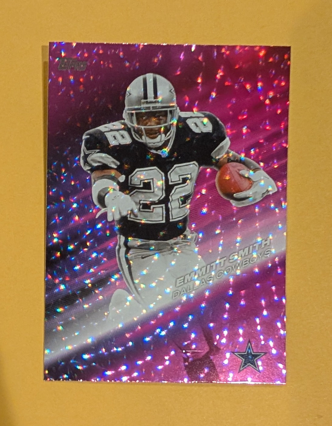 2026 Topps Football Emmitt Smith Greats of the Game #GOTG-14 Pink Crackle Foil