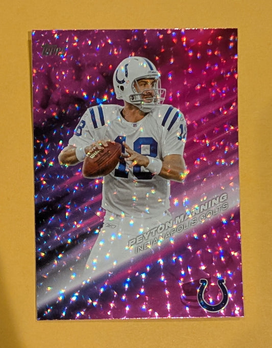 2026 Topps Football Peyton Manning Greats of the Game #GOTG-18 Pink Crackle Foil