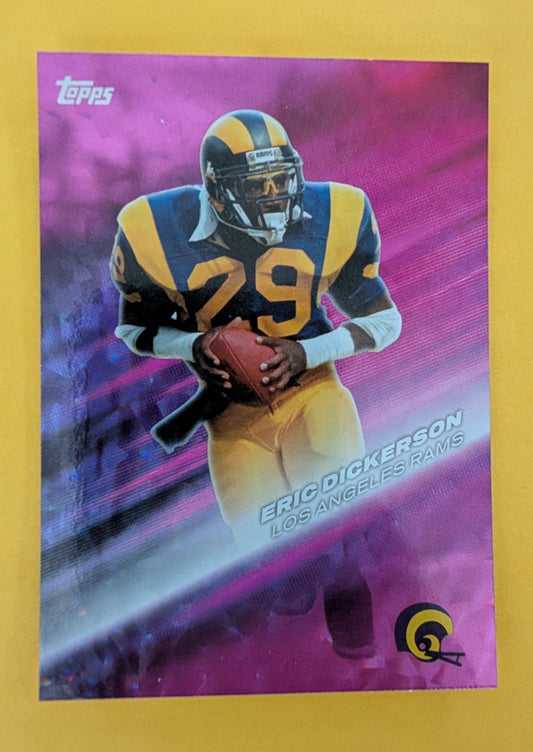 Eric Dickerson GOTG-25 2026 Topps Football Greats of the Game Pink Crackle Foil