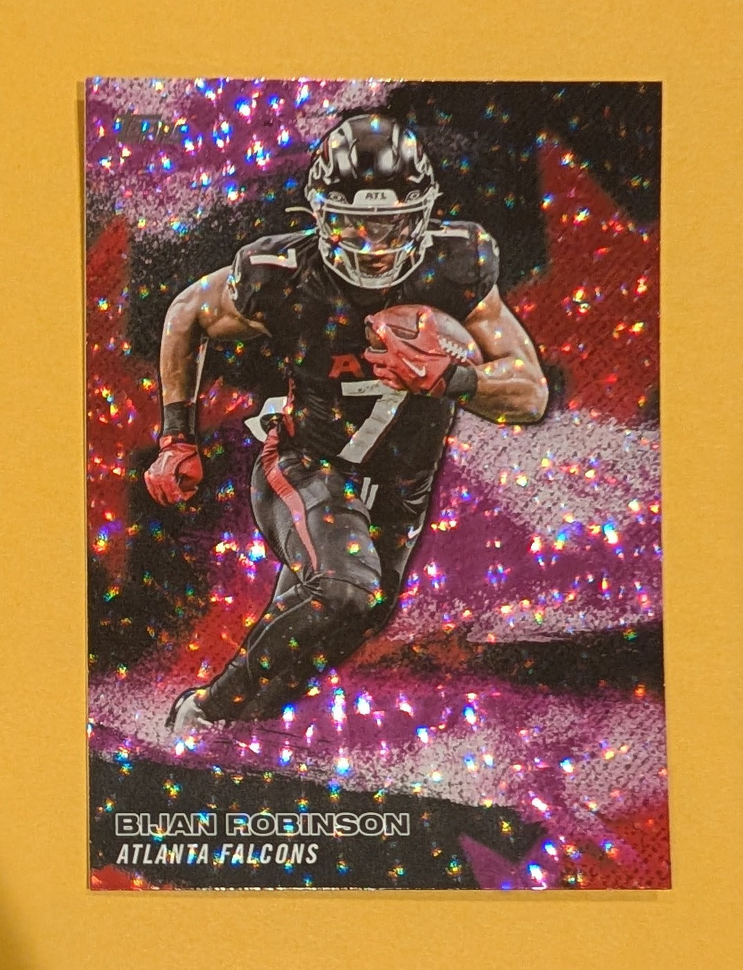 2026 Topps Football Bijan Robinson NFL Stars #NFLS-17 Pink Crackle Foil