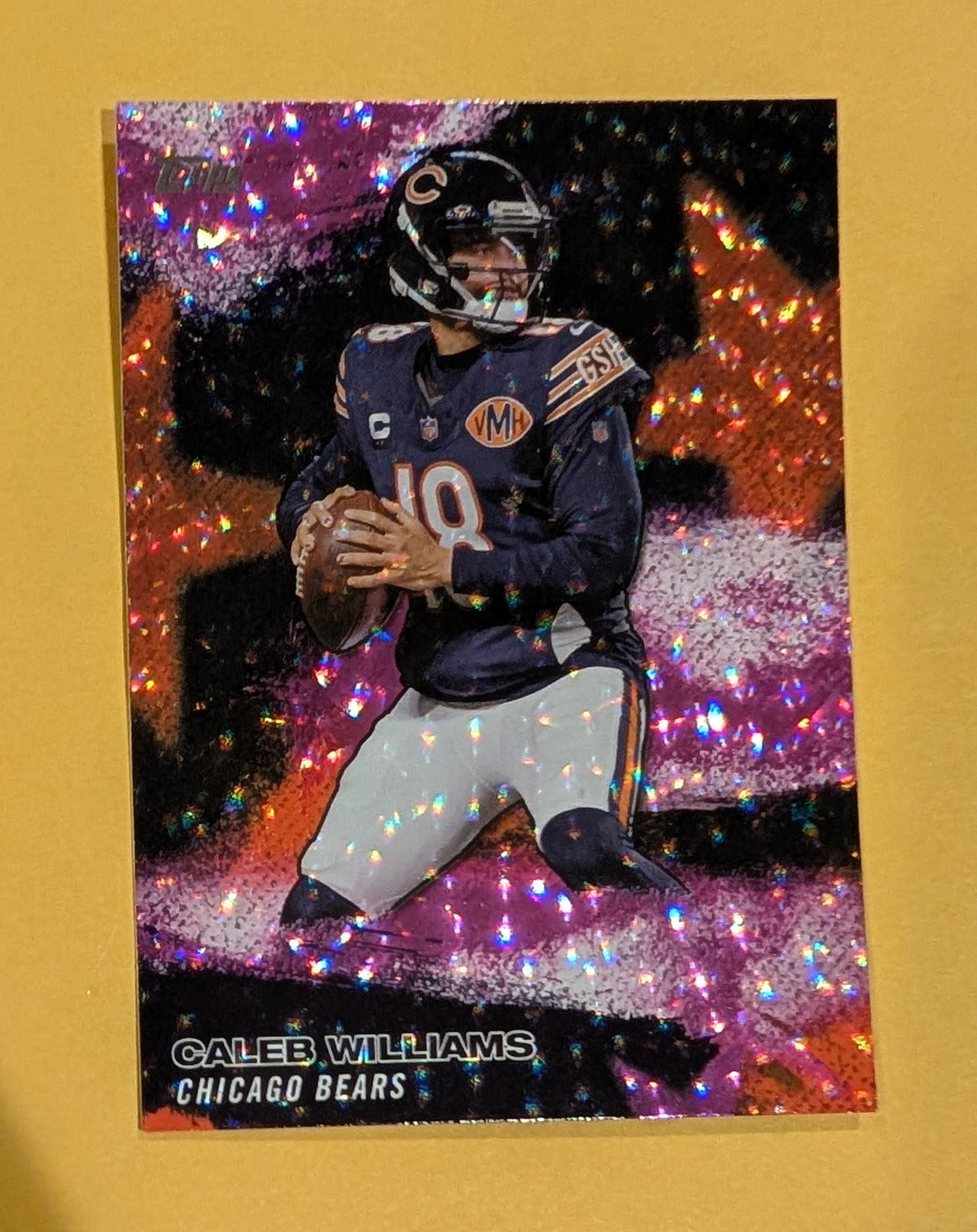 2026 Topps Football Caleb Williams NFL Stars #NFLS-2 Pink Crackle Foil