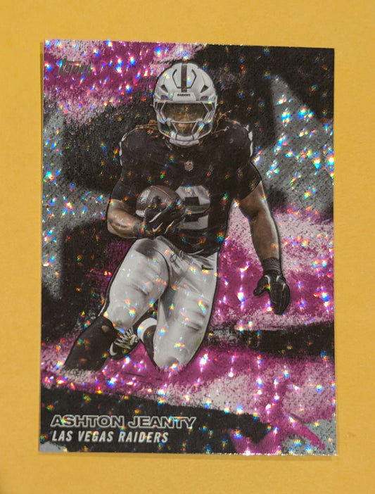 2026 Topps Football Ashton Jeanty NFL Stars #NFLS-23 Pink Crackle Foil
