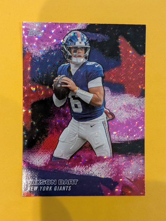Jaxson Dart NFLS-26 2026 Topps Football NFL Stars Pink Crackle Foil