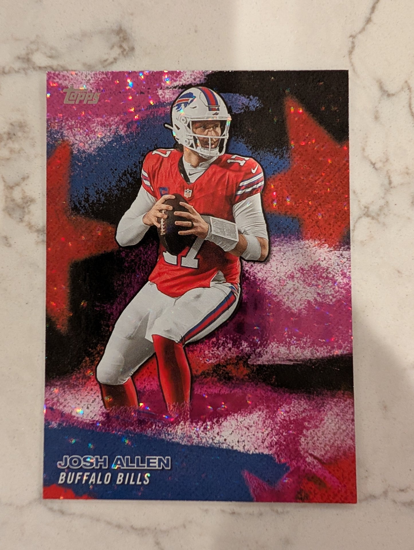 Josh Allen NFLS-3 2026 Topps Football NFL Stars Pink Crackle Foil