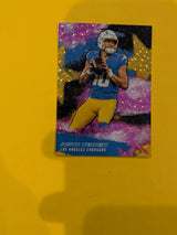 2026 Topps Football Justin Herbert NFL Stars #NFLS-32 Pink Crackle Foil