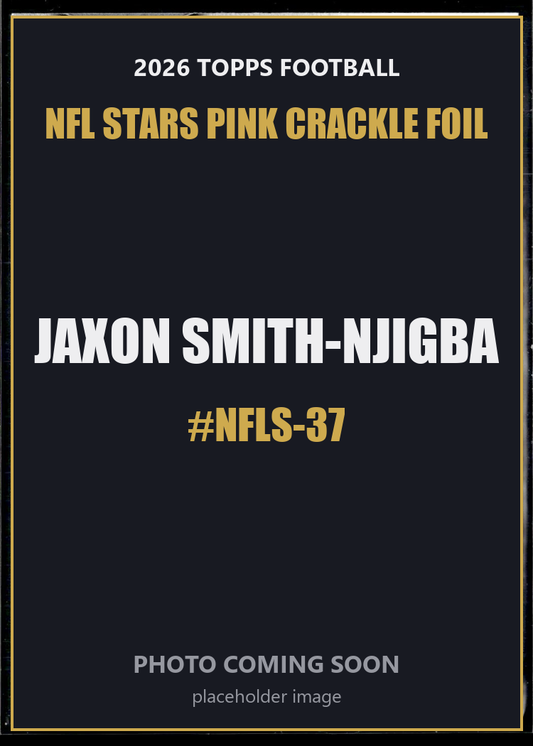 Jaxon Smith-Njigba NFLS-37 2026 Topps Football NFL Stars Pink Crackle Foil
