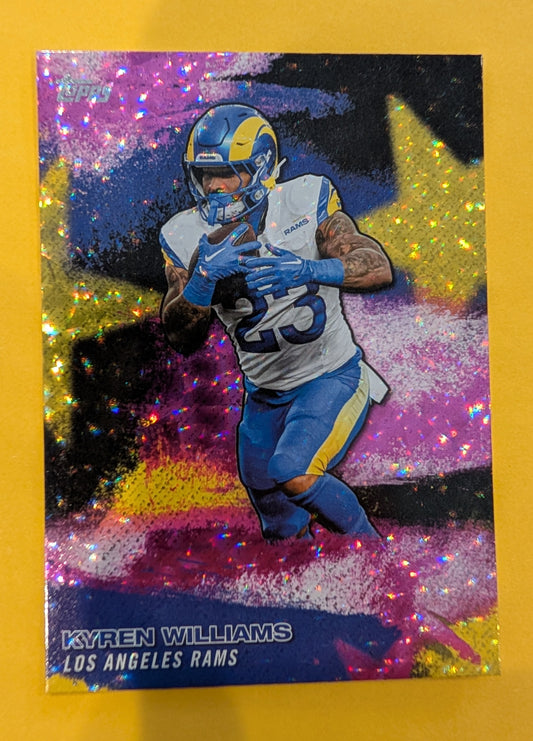 2026 Topps Football Kyren Williams NFL Stars #NFLS-39 Pink Crackle Foil